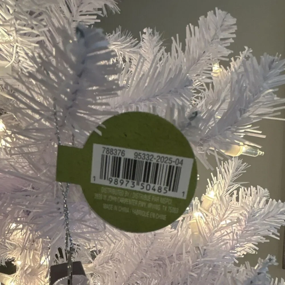 North Pole Express Glass Christmas Ornament Credit Card Black Gold Hanging